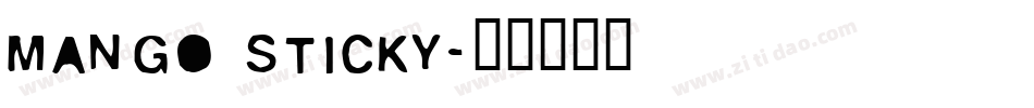 Mango Sticky字体转换